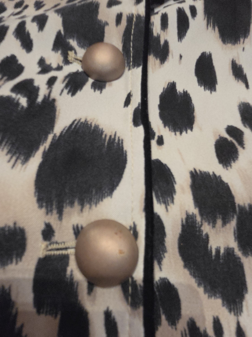 Alberto Makali Leopard Print Blazer Jacket Faux Fur Accent Pockets - Size 12 - Picture 6 of 12